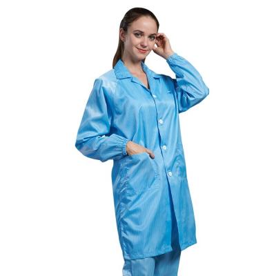 China All Kinds of Cleanroom Clean Unisex Washable Lab Clothing Dustproof Esd Anti-Static Workshop Gown for sale