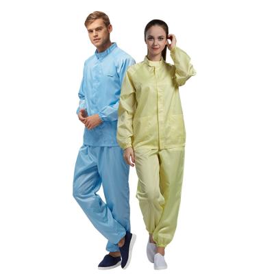 China All Kinds of Esd Cleanroom Workshop Clean Washable Dustproof Coverall Reusable Clothes Anti-Static Garment for sale