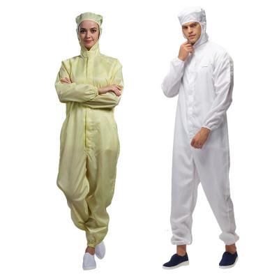 China All Kinds Of Clean Dustproof Hooded Cleanroom Suit Wholesale Esd Uniform Esd Workshop Coverall Antistatic Cloth for sale