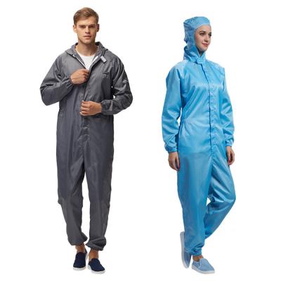 China All Kinds Of Clean Workshop Food Industry Clothing Clean Room Customizable Dustproof Antistatic Esd Coverall for sale