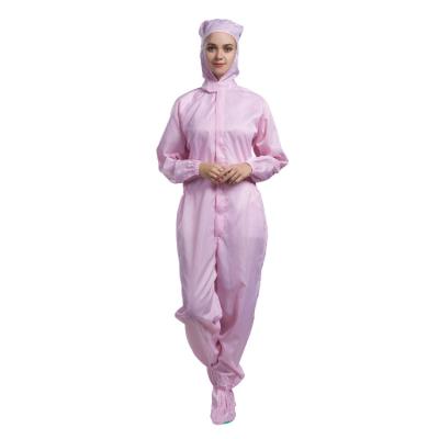 China All Kinds Of Esd Clean Dustproof Hooded Overalls Garment Clean Room Workshop Workwear Anti-Static Coverall for sale