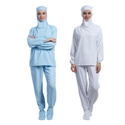 China Apparel Absorbent Cleanroom Anti-Static Cleanroom Hooded Breathable Sweat Hooded Underwear for sale