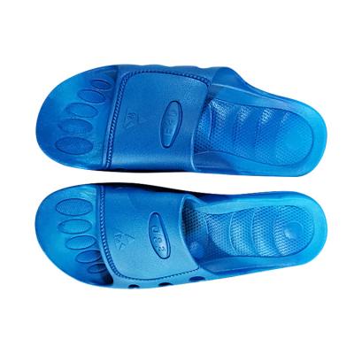 China Unisex New Design Anti-Static Anti-Static Cleanroom SPU Esd Blue Non-Slip Slipper for sale