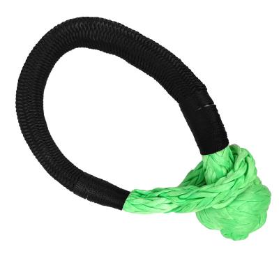 China Emergenct 12mm 4x4 Off Road UHMWPE UV Abrasion Resistant 17T Braided Soft Shackle Recovery Kit To Recover Rope for sale