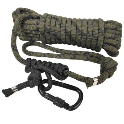 China Outdoor Camping Increasing Safety Travel Climbing Sling Tie Down Roppelling Rope Climbing Rope Outdoor Sports Increasing Mountaineering Belt With 2.5T Steel Buckle for sale