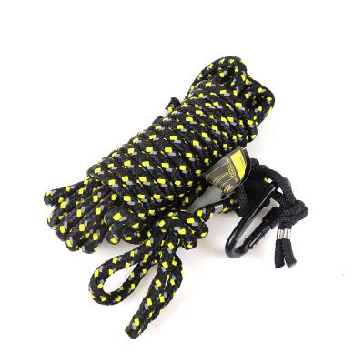 China High Tensile Reflective Outdoor Camping Hike Travel Line Polyester Safety Rope For Hunting for sale