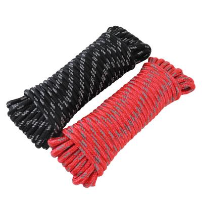 China Household/Transport Braided Rope 3/8In x 50ft Multifunctional 10mm PP Rope With Reflective for sale