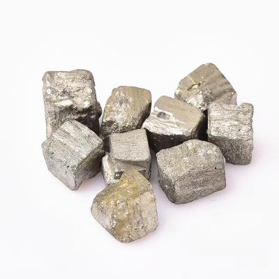 China Wholesale Natural Crystal Stone Rough Pyrites Mineral Europe Healing Cube Tumbled Stone For Student Teaching Material for sale