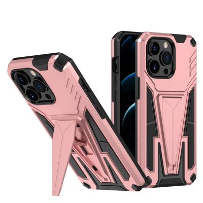 China Anti-fall Armor Case For Oppo Ostiole V-Type 2 Magnetic Stand In 1 Phone Case For iPhone Samsang Huawei Vivo Z Fold for sale