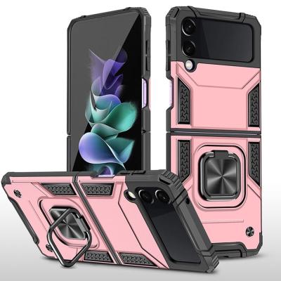 China Anti-fall Armor Case For Sam Z Flip3 Folding Screen Stand Phone Charging Case For iPhone Huawei Z Fold 2/3 for sale