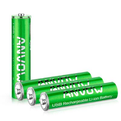 China Economic Favorable Price Usb Lithium Battery Useful Rechargeable Li-ion Rechargeable Battery AAA for sale