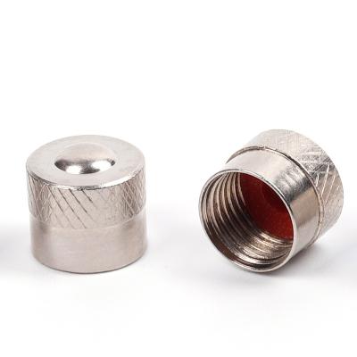 China Universal Car Wheel Tire Valve Stem Cover Car Tire Copper Brass Dust Cap for sale