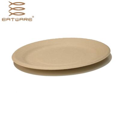 China 6 Inch China 100% Disposable Bamboo Tableware Biodegradable Tableware for sale