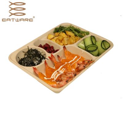 China Home.Restaurant.Bar.Hotel.Wedding 1250ml Food Container Microwavable Eco-friendly Disposable Lunch Box for sale