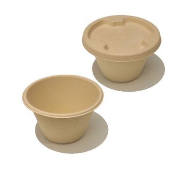 China Disposable Bowl 17oz Alternative Sturdy Eco-Friendly Round Fiber Natural Bamboo Compostable Disposable Bowls for sale