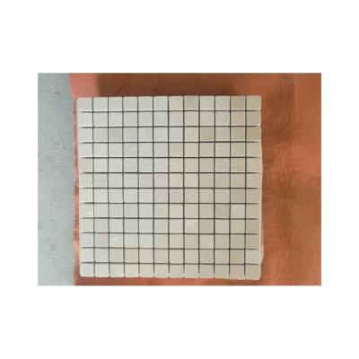 China 2021 Good Product Look Modern High Quality Marble Mosaic Tiles Matte Honed Ceramic Or Tumbled White Marble Mosaic Tiles for sale