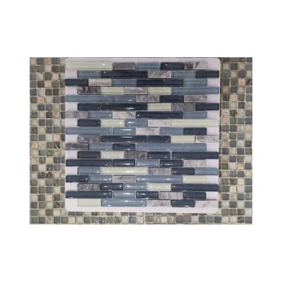 China Modern Chinese Stone Home Building Materials Stone And Glass Mosaic Manufacturer Marble Mosaic Manufacturer Tiles Long Strips And Short Strips for sale