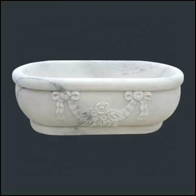 China modern white marble bathtub for sale