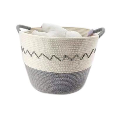 China Cotton Casual Warm Rope Modern Vendor Basket Laundry For Hotel for sale