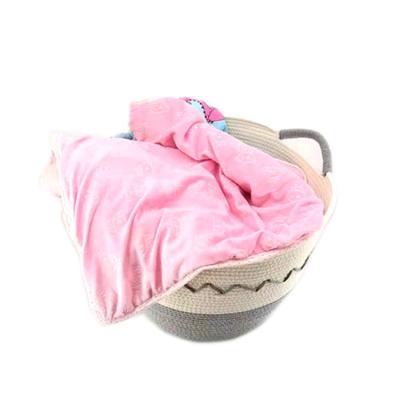 China Sustainable xxl simplicity woven laundry basket cotton rope basket for sale