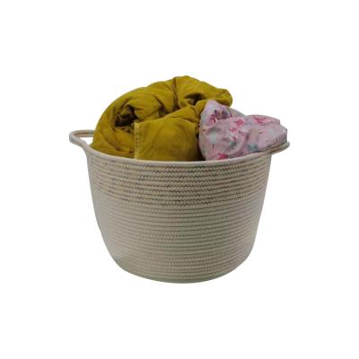 China Large Toys Storage Hamper Country Style Sustainable Storage Basket Laundry Hamper with Handles for sale