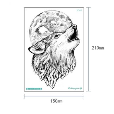 China JIMMY& KEVIN Waterproof Temporary Tattoo Forest Wolf Fox Tattoos Sticker for Body Art Makeup Tattoo for sale