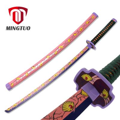 China Hot sale BAMBOO demon slayer Anime props wooden sword smanship Kokushibou katana sword for sale