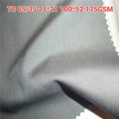 China TC65/35 21*21 100*52 175gsm 65% Polyester 35% Cotton Canas Antistatic Fabric for sale