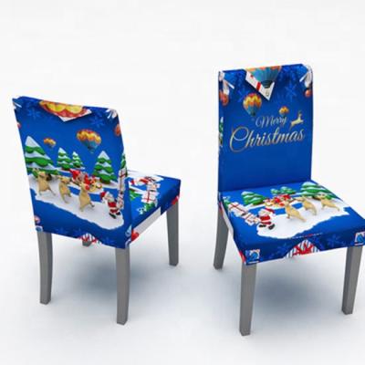 China 2019 Hot Selling Merry Christmas Amazon Christmas Elk Chair Covers Christmas Table Cloth Christmas Gift Table Decorations for sale