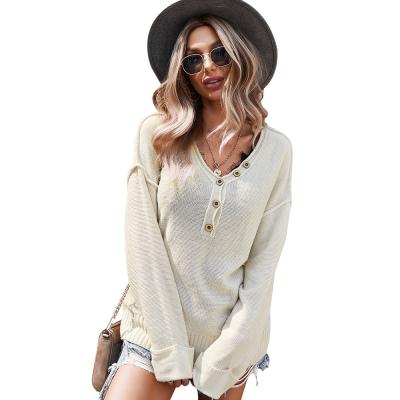 China Autumn Winter Women Thick Long QUICK DRY Casual Sleeve Knitted Sweater Loose Pullover Hoodie Knit Sweater Thin Female Knit Top Soft Pullover for sale