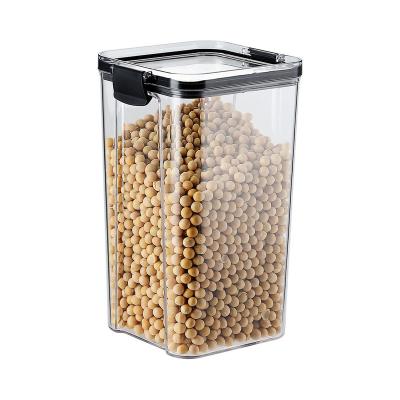 China Freshness Preservation Sugar Flour Dry Food Cereal Kitchen Organizers Airtight Plastic Food Fresh Storage Box for sale