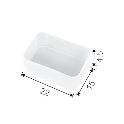 China Sustainable Beauty Supplies Storage Box Cosmetics Container Makeup Supplies Box With Grid for sale