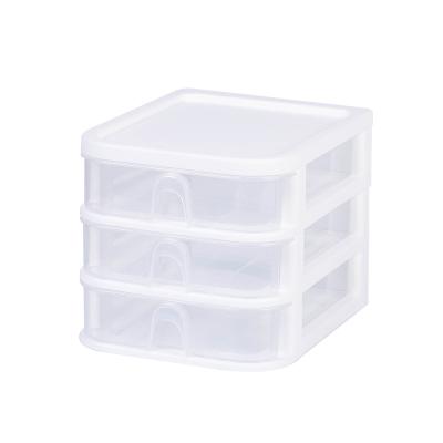 China Modern High Quality Clear Plastic Multi Drawer Organizer Cosmetic Storage Box For Home for sale