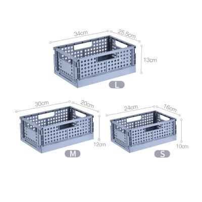 China Hot Selling Small Amazon Shelf Household Living Room / Bed Room Storage Organizer Perfect Plastic Knit Baskets for sale