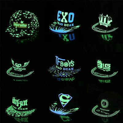 China JOINT Wholesale High Quality Mens Sports Caps Baseball Caps Custom Logo Luminous Fluorescent Hat for sale