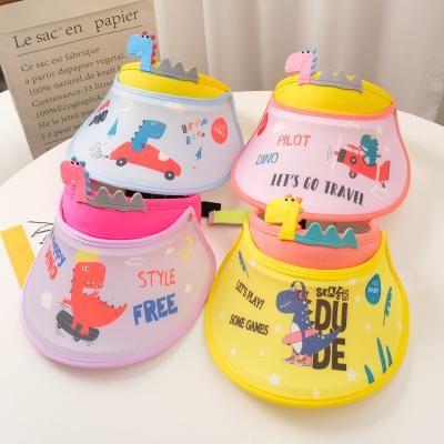 China COMMON Children's Sun Hat Summer Cartoon Dinosaur Visor Sun Hat Boys And Girls Spring And Summer Baby Top Hat for sale