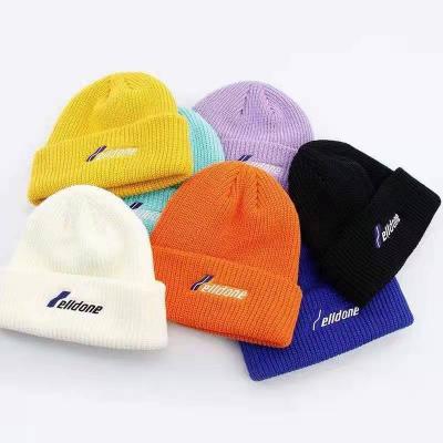 China JOINT Wholesale Cheap Knitted Custom Beanie Hats Winter Cap With Logo Designer Hat For Women for sale