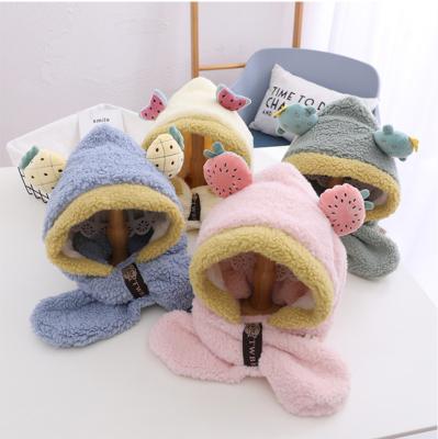 China Wholesale Kids Fashion Hat And Cute Scarf Plush Hat Making Funny Hats 4-8y for sale