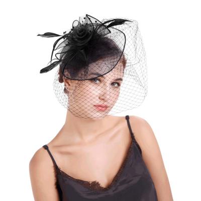 China Plush 2021 Latest Style Women's Vintage Hat Fashion Hat Wedding Accessories for sale