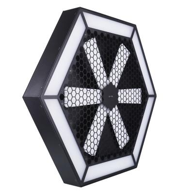 China Newest Stage Activities Stage Effect High Quality Windmill Background Rotating Fan LED Light For Stage for sale