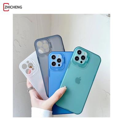 China Anti-drop For Apple 12 Cell Phone Case For iPhone 11 Eye Protection Bracket For xsmax Matte TPU+PC 6.1 Slim Hole Combo for sale