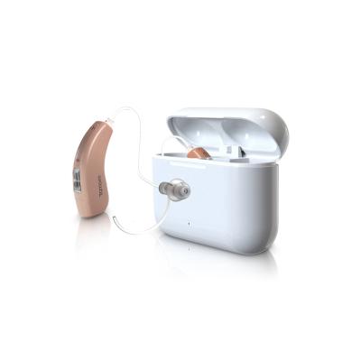 China Digital Treating Voraiya App Control OTC BTE Digital High Quality Mobile Rechargeable Hearing Aid for Elderly for sale