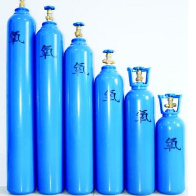 China Medical gas 46.7L 150bar 6.0mm oxygen gas cylinder with competitive price and good quality for sale