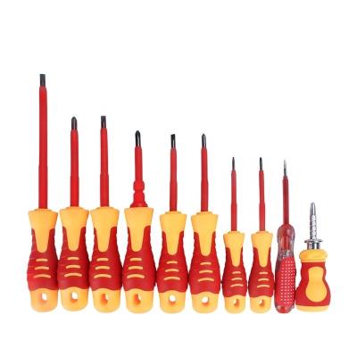 China 10-in-1 Purpose Insulation Repair Electrician Tool Kit High Quality Plastic Multi Screwdriver DIY Tools for sale