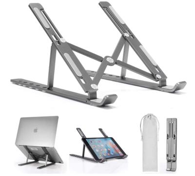 중국 Height Adjustable With Portable Foldable Adjustable Aluminum Laptop Stand Notebook Computer Voucher Holder Ministry Of Interior Soporte Para Foldable Vertical Laptop Table 판매용