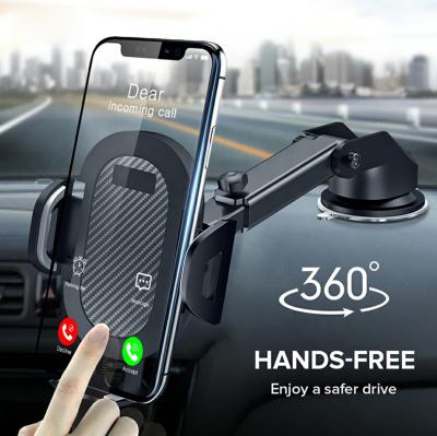 Cina Hot Sale Adjustable Adjustable Car Mount Phone Accessories Car Mobile Phone Holder for Windshield Dashboard in vendita