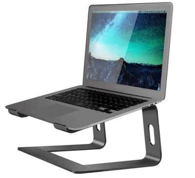 China Adjustable Ergonomic Aluminum Laptop Riser Notebook Holder (Height) Adjustable Stand Holder with Heat-duct en venta