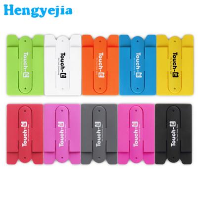 China Silicone Multi Color Personalized Gifts Phone Credit Card Holder Silicone for sale