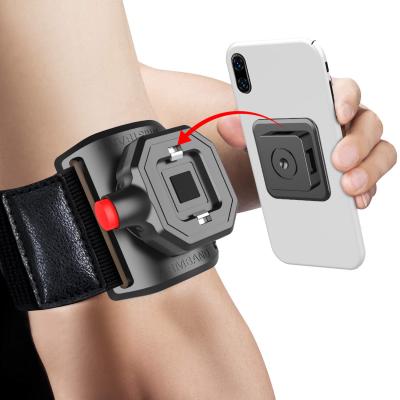 中国 Fashion Workout Forearm Mount Mobile Phone Wristband Phone Holder Shockproof Sports Armband For Smartphone 販売のため