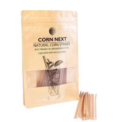 China 100% Biodegradable Hit Amazon Corn Natural Materials Individually Wrapped Eco Coffee Straw 8